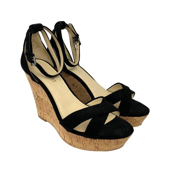 Nine West Wedge Sandal Platform Heels Size 6 - Picture 1 of 8